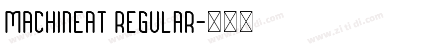 Machineat Regular字体转换